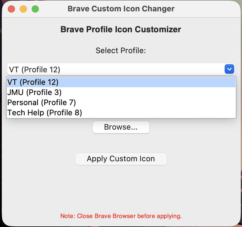 Brave Icon Changer
